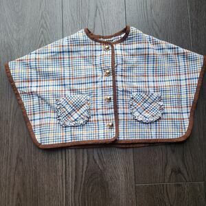 Janie and Jack Plaid Cape, 6-12 months